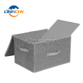 Multi-fonction waterproof eco cube non woven foldable toy clothes  storage boxes with lids